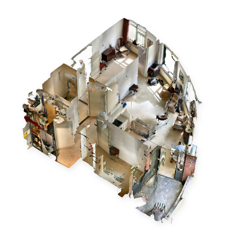 3D scanned floorplan