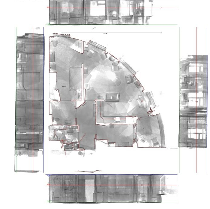 2D scanned floorplan